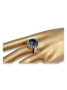 Ring Vintage Jewlery Sapphire Sterling silver 925 vrc035s